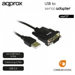 CONVERSOR USB A SERIE DB9 APPR OX NEGRO