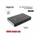 CAJA 2.5 USB 2.0 APPROX NEGRA  SCREWLESS ENCLOSURE APPHDD09B