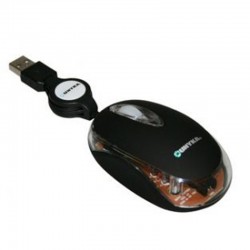 RATON USB UK1018 RETRACTIL ROJ O 800DPI 7 LUCES DE NEON