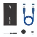 CAJA 2.5 USB 3.0 TOOQ TQE-252 4B 9.5MM SATA NEGRO