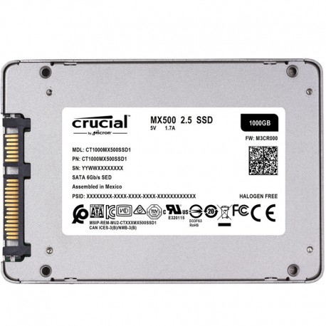 DISCO SSD 1TB    CRUCIAL  SATA 3 MX500 SIN ADAPTADOR