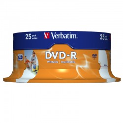 DVD VERBATIM 25 UNDS 16X 4.7GB  PRINTABLE