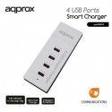 CARGADOR 4 PTOS APPROX USB BLA NCO 2.1A